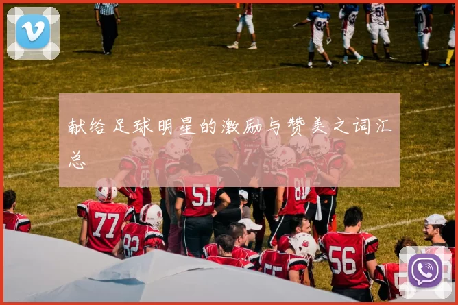 献给足球明星的激励与赞美之词汇总